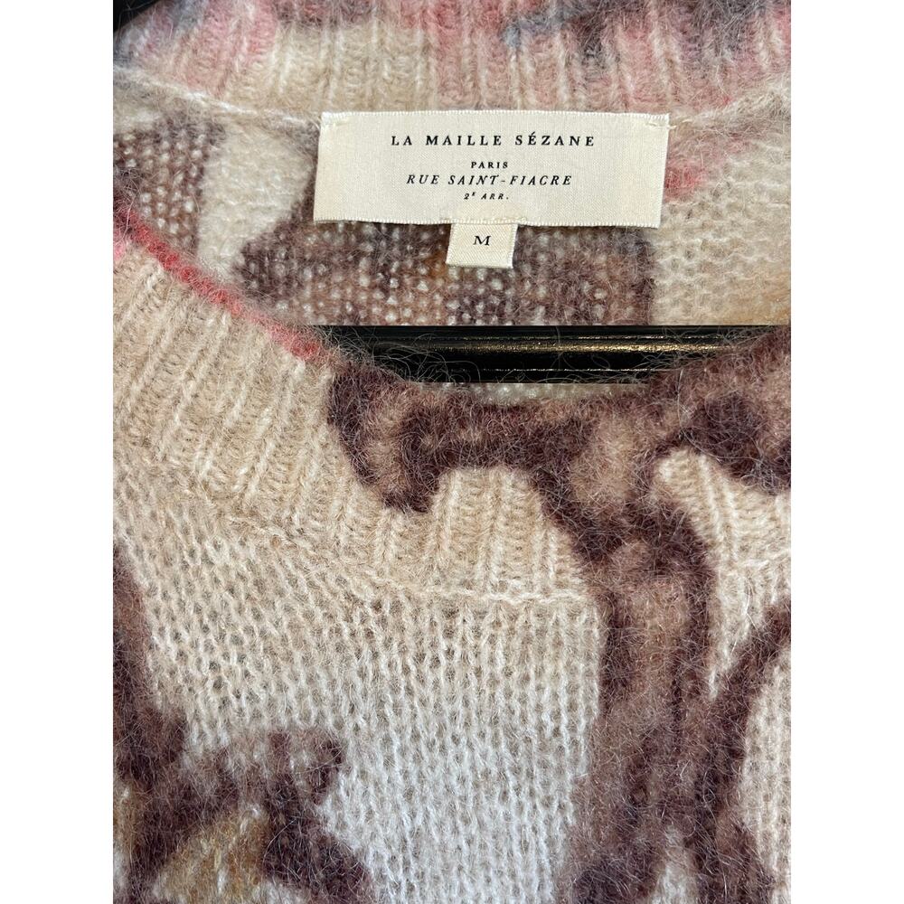 Sezane Hedi Sweater in Ornamental Bronze Print Size M - Picture 8 of 12